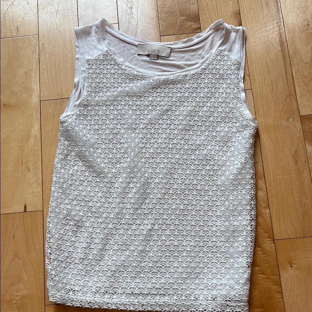 Loft Crocheted Sleeveless Top